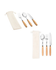 BOULUD. Set de 3 pièces en bois d'acacia