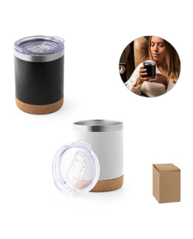 SOLBERG TUMBLER. Tasse de voyage 400mL en acier inox