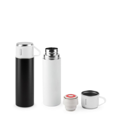 COMANECI. Bouteille en acier inoxydable à double paroi (90 % recyclé) avec finition mate 490 mL