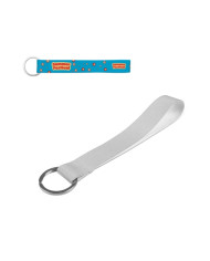 SLOUGH. SET Lanière SUBLIMATION Courte II (20 mm) en polyester recyclé (100 % rPET) avec anneau Ø 32 mm