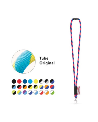 WISBECH polyamide tube lanyard, 24 colours | 2M Numérique
