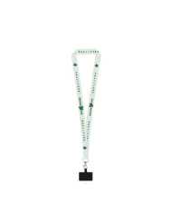 EPSOM. SET Lanière SUBLIMATION Long II (20 mm) en polyester recyclé (100 % rPET) avec mousqueton à gâchette de 20 mm et support