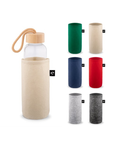STOREY recycled felt bottle sleeve | 2M Numérique