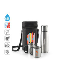 DURANT. Ensemble thermos et mug en acier inoxydable