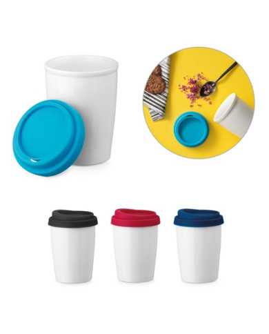 Vaso de viaje DUWAL de porcelana 220 ml | 2M Numérique