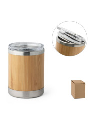 LYCKA. Tasse 350mL en bambou et acier inox