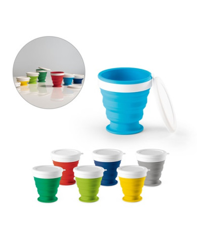 Vaso plegable ASTRADA de 250 ml de silicona | 2M Numérique