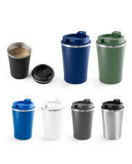 PHELPS. Tasse de voyage 470mL en acier inox et PP