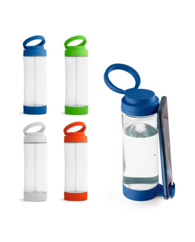 QUINTANA. Bouteille de sport 390mL en verre avec bouchon en PP