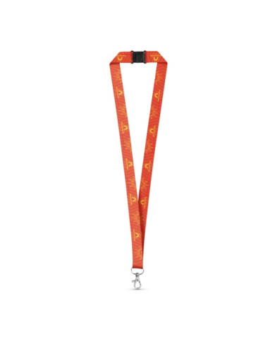 BRISTOL. SET Lanyard SUBLIMATION Long II (20 mm) avec mousqueton à déclenchement de 20 mm et fermoir de sécurité