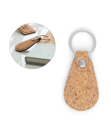MILLAU natural cork keyring | 2M Numérique