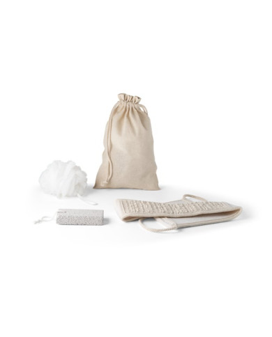 CONROY spa kit with recycled PET puff | 2M Numérique