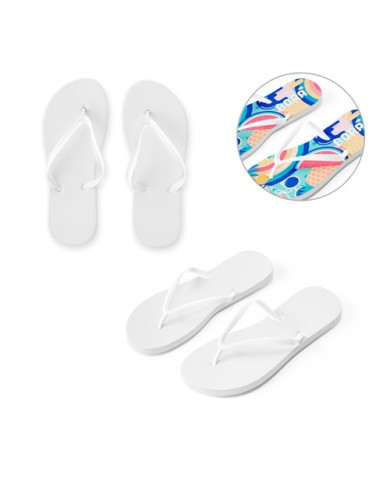 BALI L / XL. Tongs de plage entièrement personnalisables via sublimation