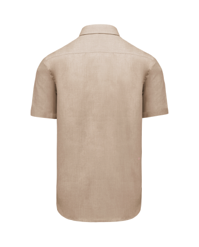 Chemise popeline polycoton manches courtes entretien facile homme
