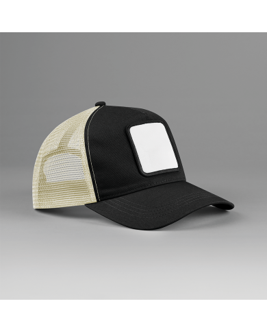 Casquette trucker 5 panneaux avec patch carré