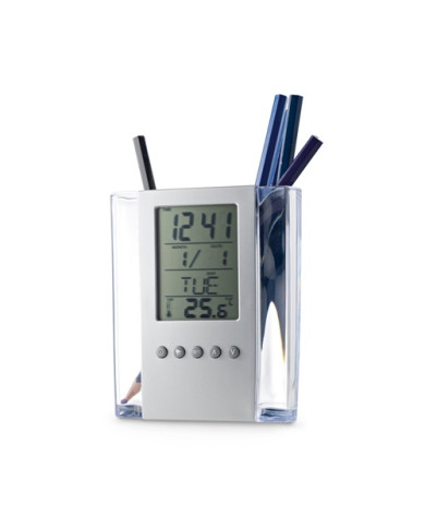 EDEM digital clock with pen holder | 2M Numérique