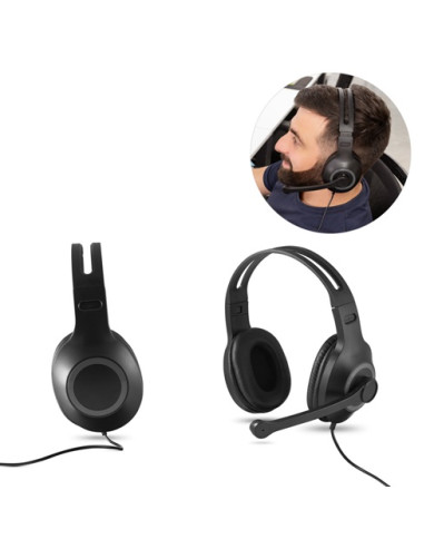 KILBY. Casque audio ajustable en ABS et PP avec microphone