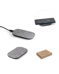 RENEWAL CHARGER. Chargeur sans fil rapide 10W en PET recyclé (100 % rPET)