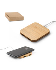 DALTON. Chargeur sans fil 15W superfast en bambou