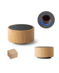 ARBER. Enceinte portable 3W avec autonomie de 4h en bambou et ABS recyclé (100 % rABS)