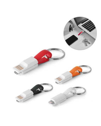RIEMANN. Cable USB avec connecteur 2 en 1en ABS et PVC