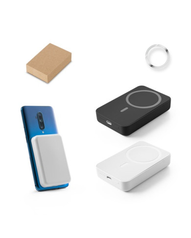 AMPERE 10. Batterie nomade magnétique de 10 000 mAh avec chargeur sans fil ultrarapide de 15 W en ABS recyclé (100 % rABS)
