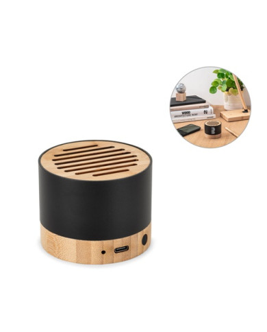 FERDINAND. Haut-parleur portable en aluminium recyclé (100% rAL) avec 3 heures d'autonomie