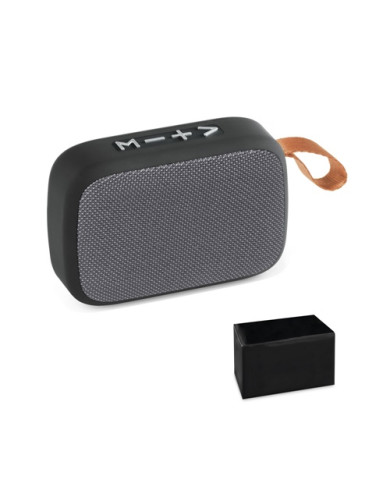 GANTE. Enceinte portable 3W avec autonomie de 2h en polyester et ABS