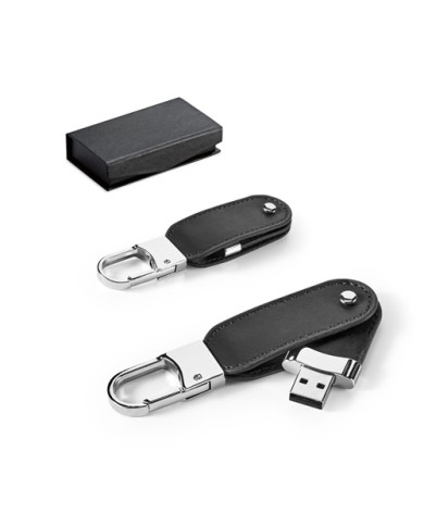 BRAGG 8GB. Clé USB 8GB en PU avec clip mousqueton
