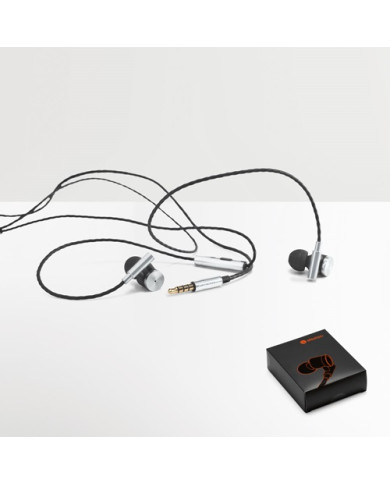 VIBRATION wired earphones in metal and ABS | 2M Numérique
