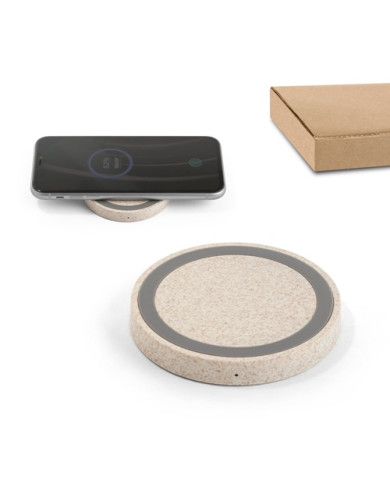 CUVIER 15 W wireless charger in recycled ABS | 2M Numérique