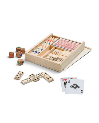 Estuche PLAYTIME con 4 juegos de madera | 2M Numérique