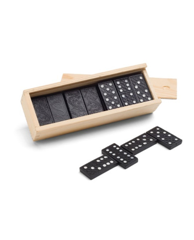 MIGUEL dominoes in a wooden box | 2M Numérique