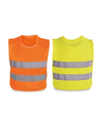 MIKE. Gilet réfléchissant pour enfant, 100 % polyester
