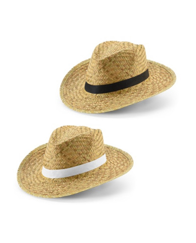 JEAN POLI. Chapeau de paille naturel