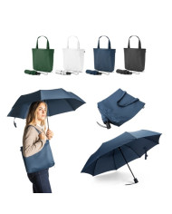 SKYLAR. Parapluie 2 en 1 avec sac shopping en polyester recyclé inclus