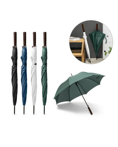 APOLO. Parapluie en polyester recyclé (100% rPET) pongee avec ouverture automatique