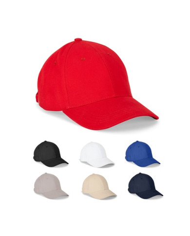 NATHAN. Casquette 100 % coton (260 g/m²) à 6 panneaux