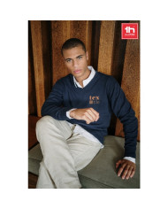 THC MILAN. Pull col V pour homme en coton et polyamide