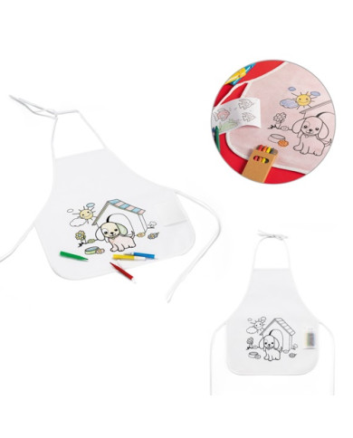 NILO children's non-woven colouring apron | 2M Numérique
