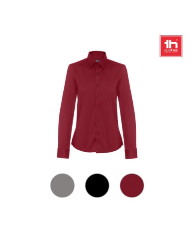 THC PARIS WOMEN. Chemise en popeline à manches longues pour femmes