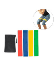BURPEE. Jeu de bandes élastiques avec pochette en non-tissé