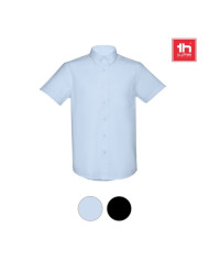 THC LONDON. Chemise oxford à manches courtes pour homme