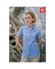 THC LONDON WOMEN. Chemise oxford à manches courtes pour femmes