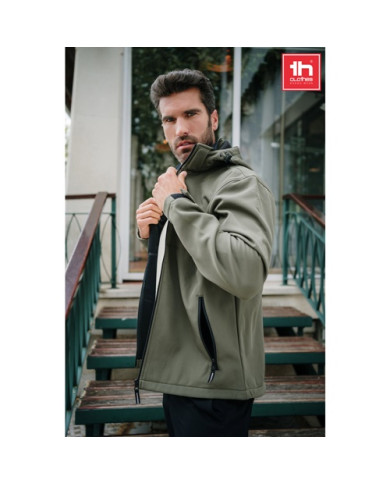 THC ZAGREB. Veste softshell pour homme en polyester et élasthanne
