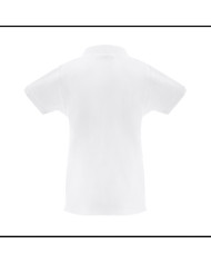 THC MONACO WOMEN WH. Polo à manches courtes pour femmes en coton cardé