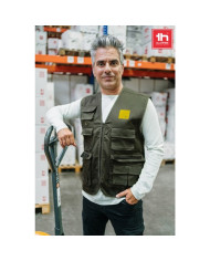 THC PIXEL. Gilet (200 g/m²) en polyester et coton