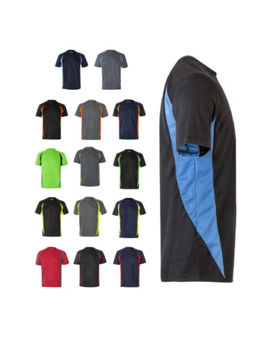 VL SLAYER. T-shirt technique bicolore (160g/m²), en polyester (100%)