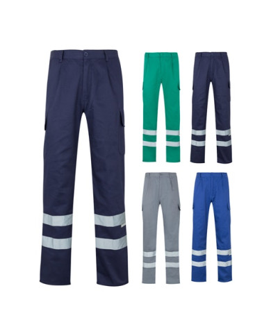 VL ASCLEPIUS. Pantalon sergé, multipoches (200g/m²), en coton (35%) et polyester (65%)