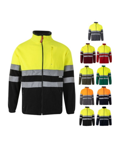 VL EROS LARGE. Veste polaire bicolore (280g/m²), en polyester (100%)
